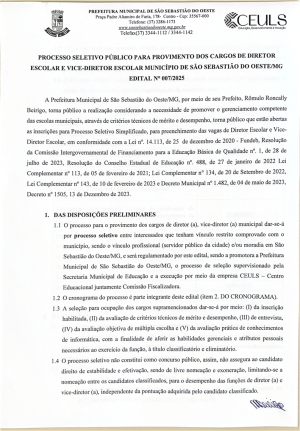 Processo Seletivo para Diretor e Vice-diretor