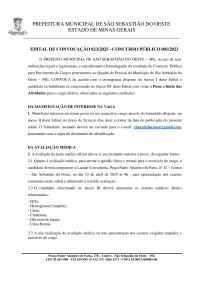 Edital de Convocação 023/2025 - Concurso Público 001/2023