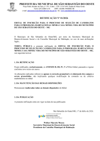 Retificação nº 01/2026 - MCMV