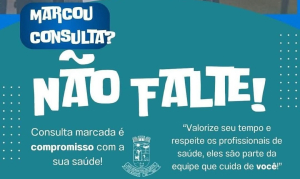 Importante – Faltas em consultas agendadas