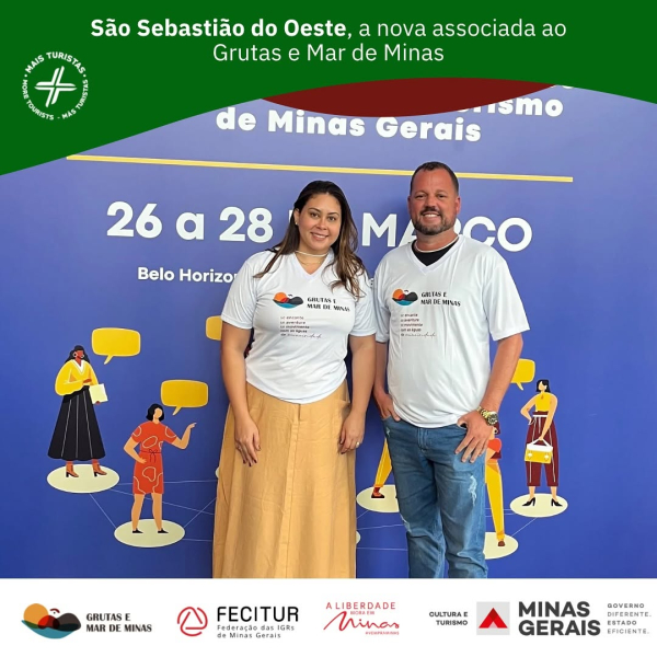 São Sebastião do Oeste, a nova associada ao Grutas e ao Mar de Minas