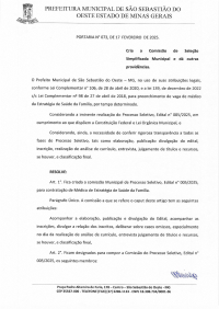 Portaria nº 73/2025