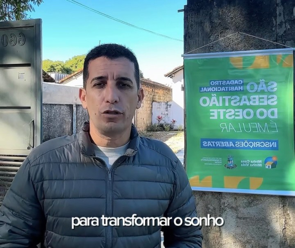 Cadastro Habitacional São Sebastião do Oeste é meu Lar