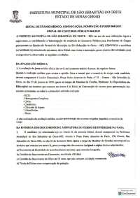 Edital de Exame Médico, Convocação, Nomeação e Posse 004/2025 - Concurso Público 004/2023