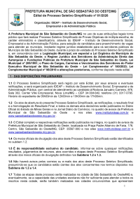 Edital de Processo Seletivo Simplificado nº 01/2026