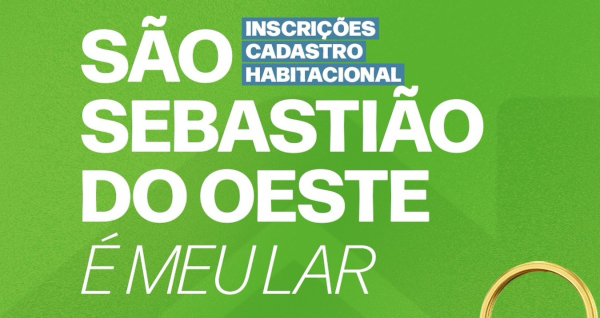 São Sebastião do Oeste é meu lar