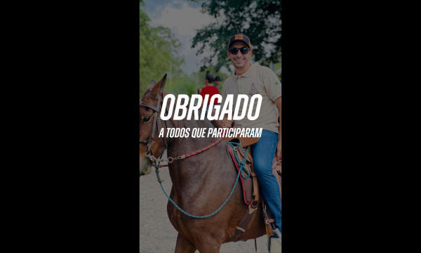 A Cavalgada de Aleluia em São Sebastião do Oeste foi um verdadeiro marco